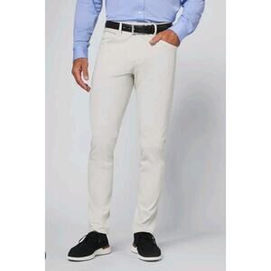 Rhone Commuter Pants Men’s Slim Fit Beige Performance Travel Business Casual